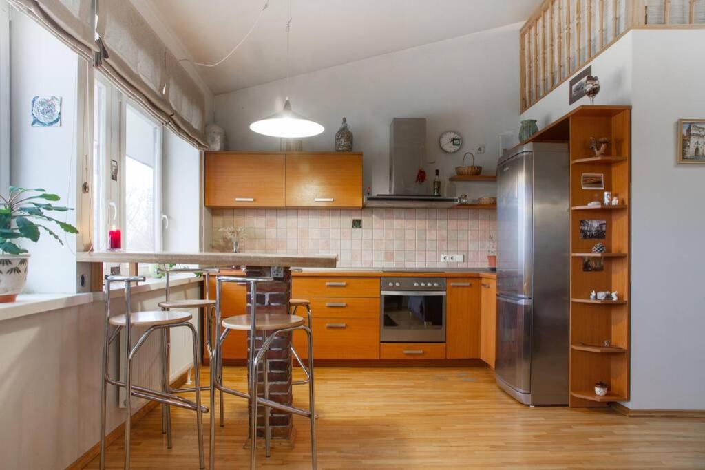 Penthouse Apartment With Great Panoramic City View VNO Dış mekan fotoğraf